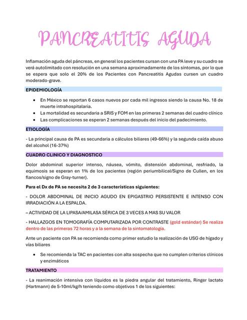 Pancreatitis aguda 