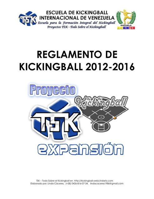 Reglamento de kickingball | Deporte y Fit | uDocz