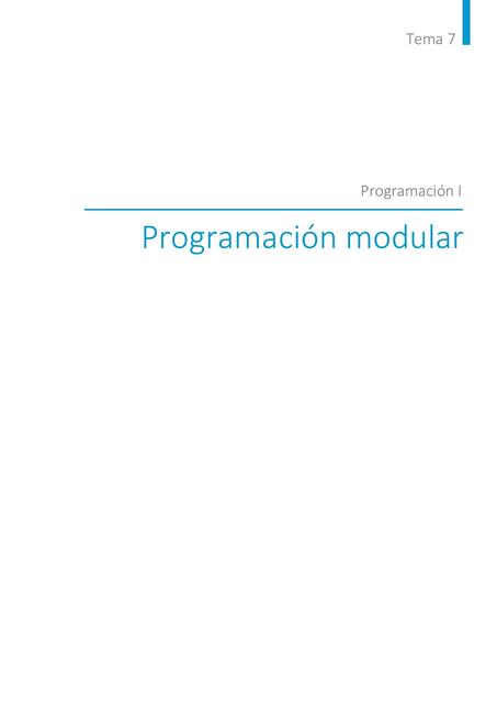 Tema7 Programación modular | Isabela Méndez | uDocz