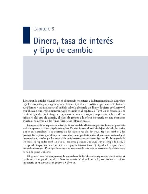 Capítulo 08 Dinero tasa de interés y tipo de cambio ...