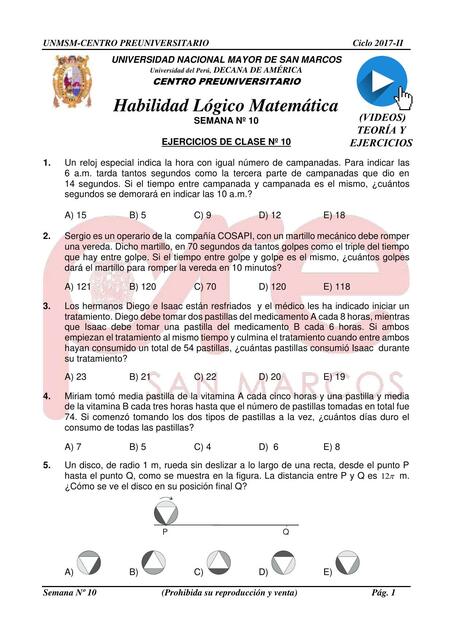 Habilidad lógico matemática 