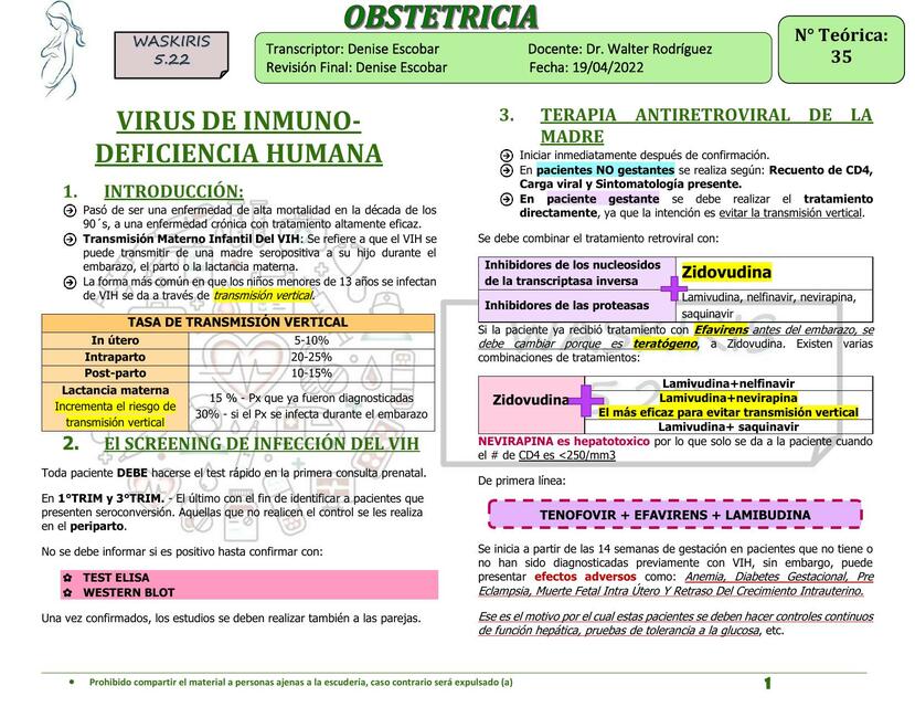 Virus de inmuno-deficiencia humana