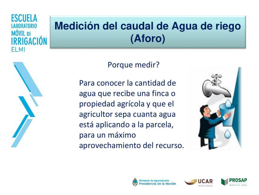 Medición del Caudal de Agua de Riego 