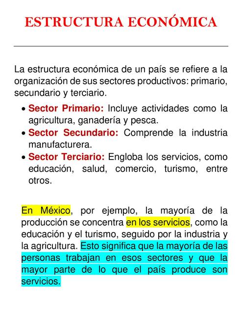 Estructura Económica 