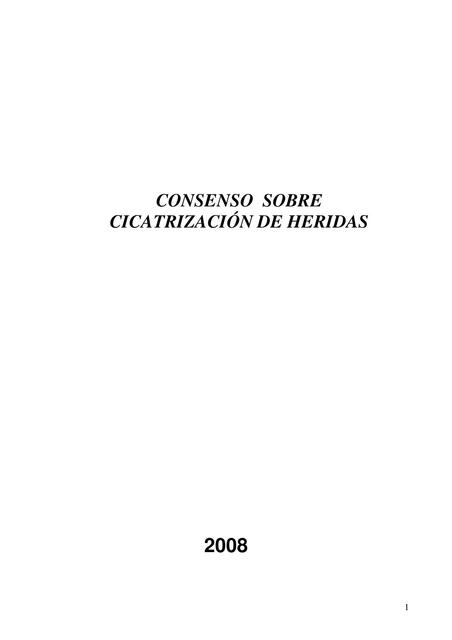 Consenso de Cicatrización de Heridas 