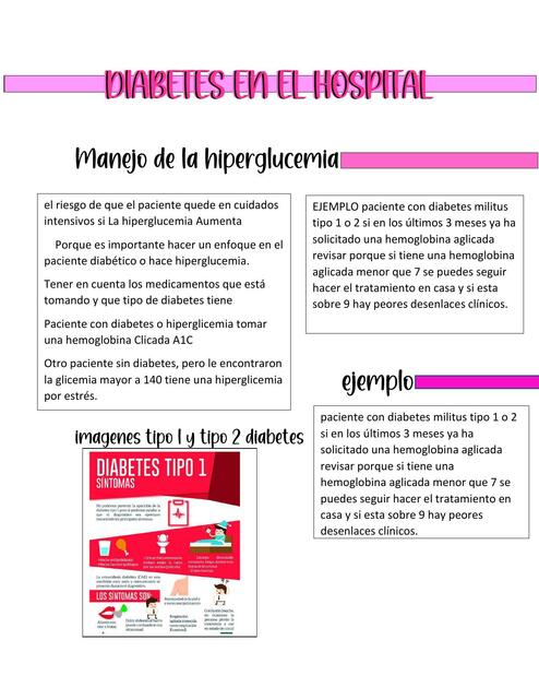 Diabetes en el Hospital 