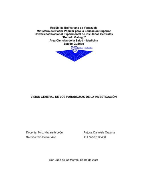 Visión General de los Paradigmas de la Investigación 