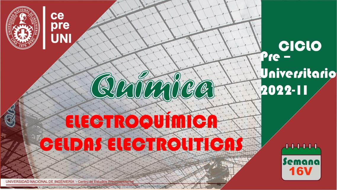 Electroquímica Celdas Electrolíticas 