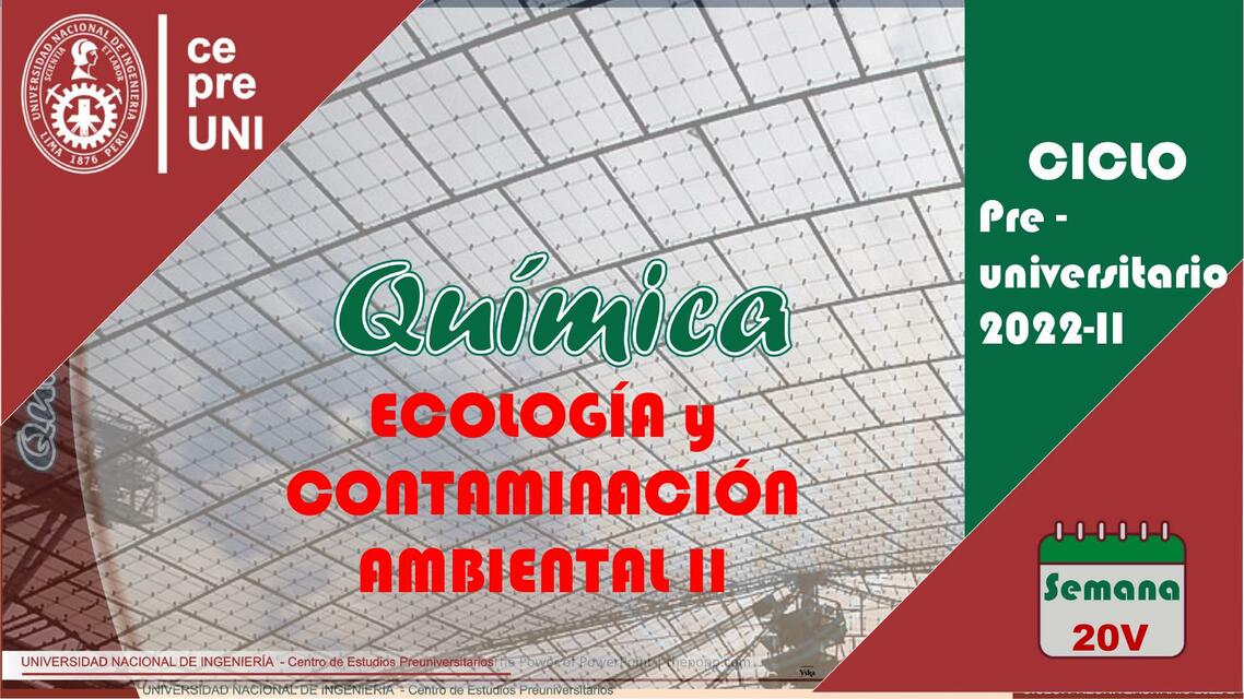 Ecología y Contaminación Ambiental II 