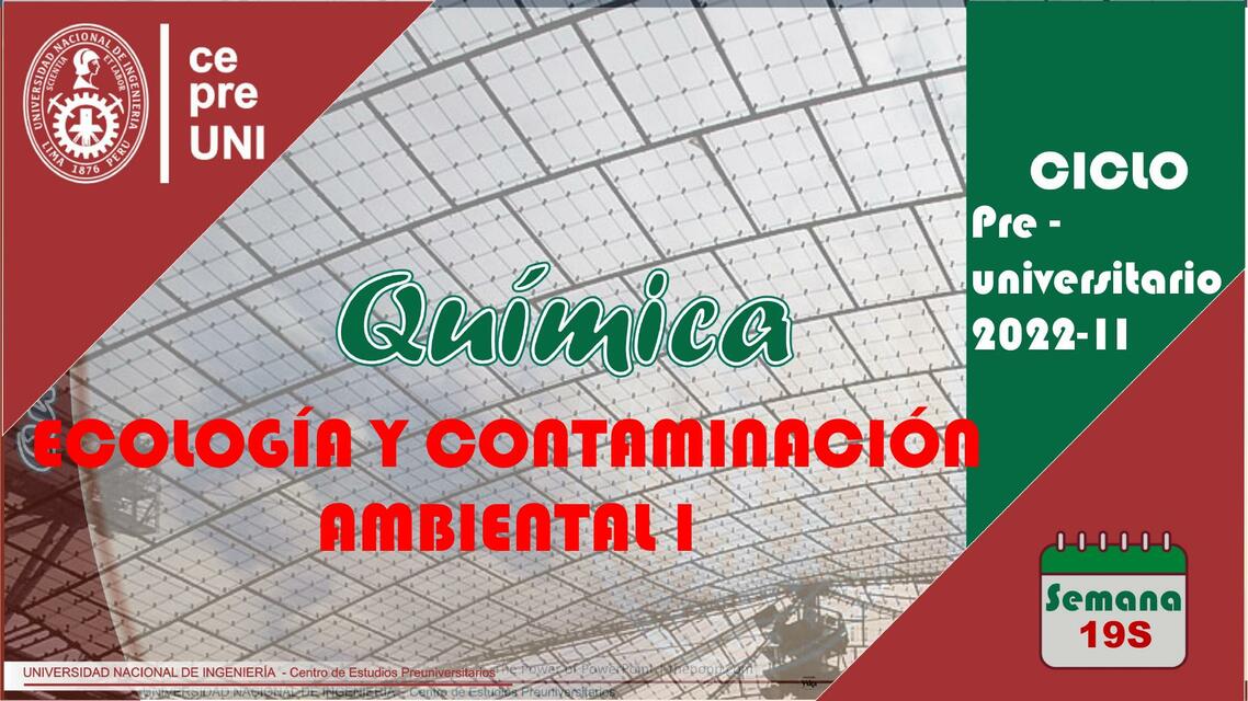 Ecología y Contaminación Ambiental I