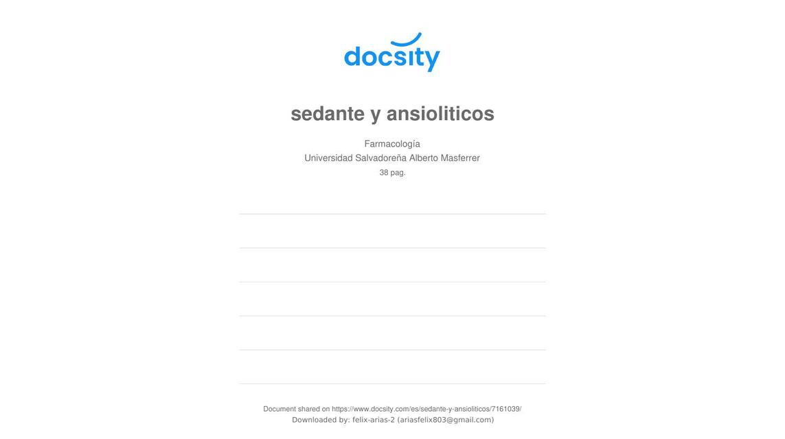 Sedante y ansioloticos 