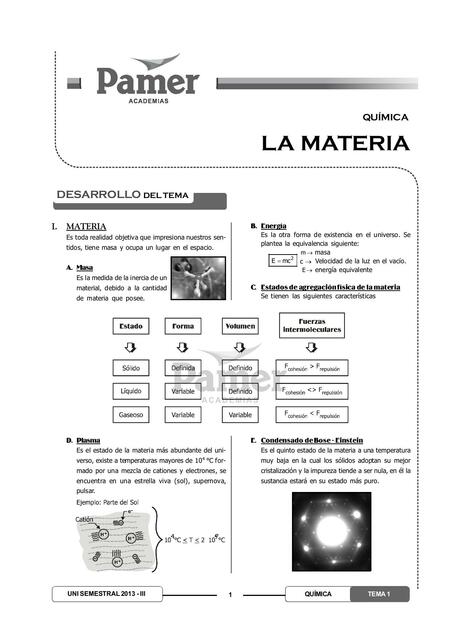 La materia