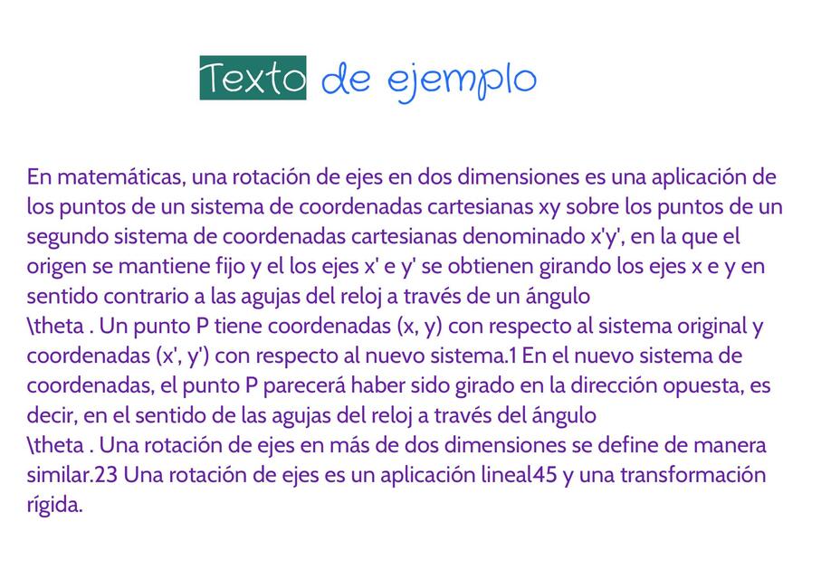 Resúmenes de Rotación de ejes Descarga apuntes de Rotación de ejes