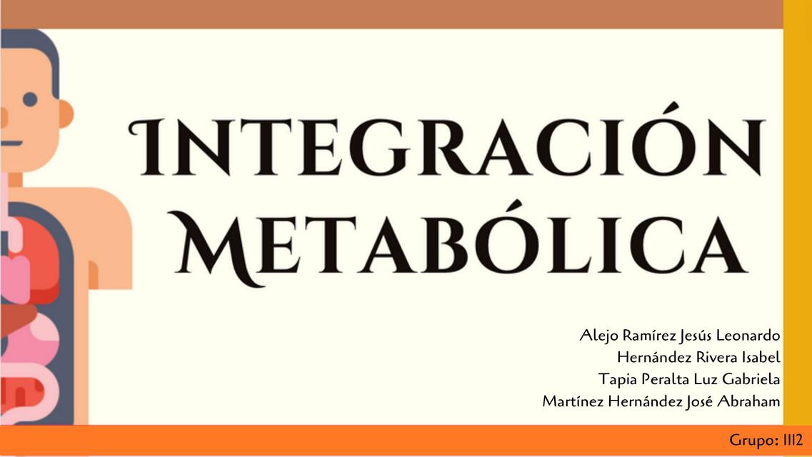 Integración metabólica 