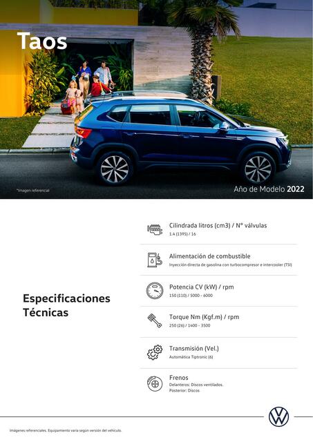 Especificaciones Técnicas Vehicular 