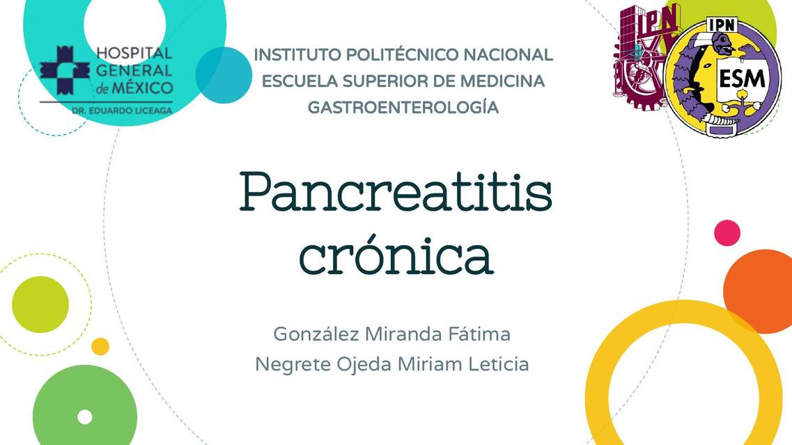 Pancreatitis Crónica