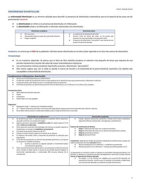 ENFERMEDAD DIVERTICULAR