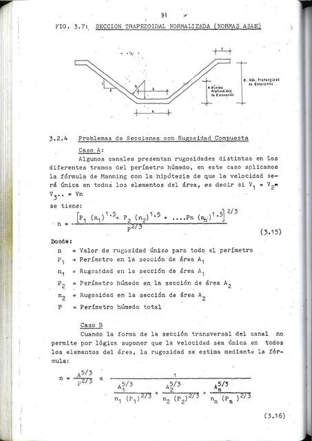 Sección Trapezoide Normalizada 