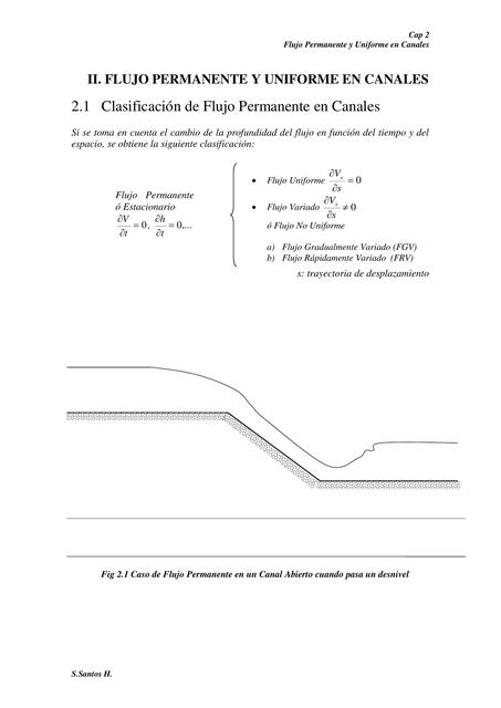 Flujo Permanente y Uniforme en Canales 