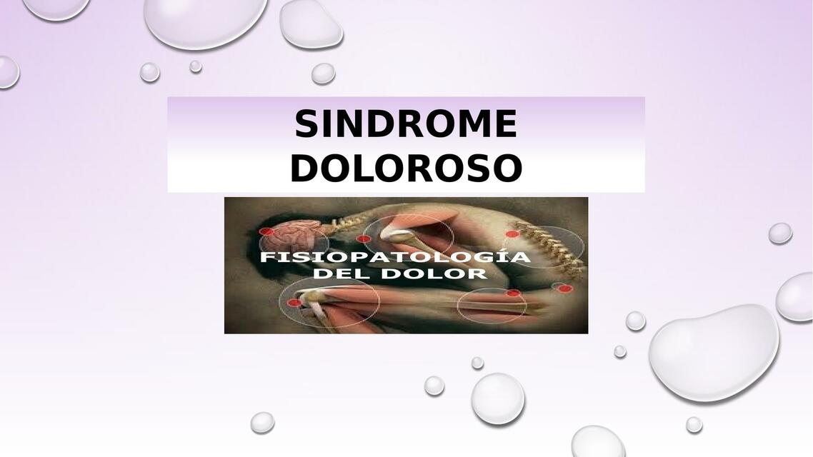 Síndrome Doloroso 