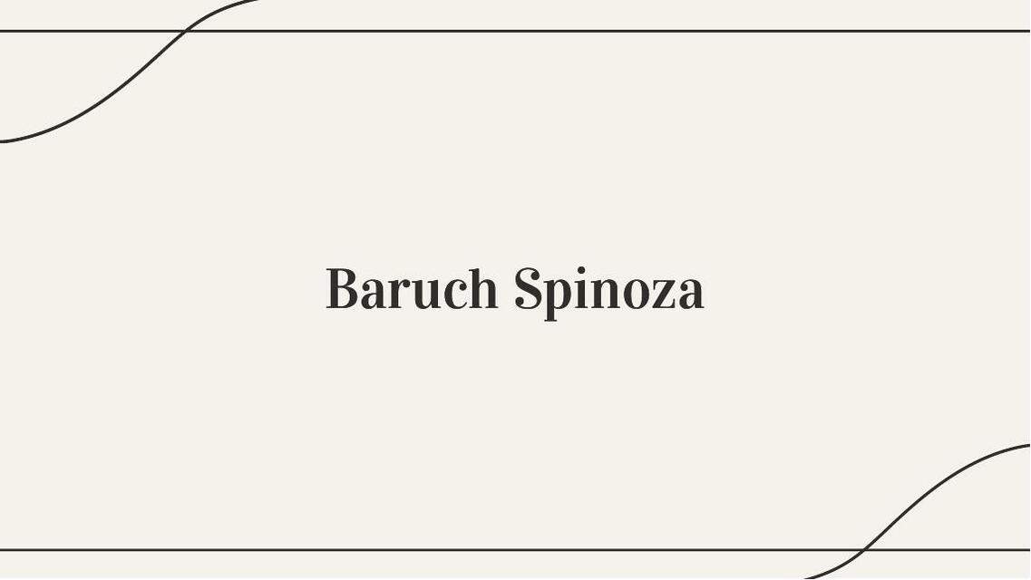 Bbaruch spinoza el filosofo rebelde 