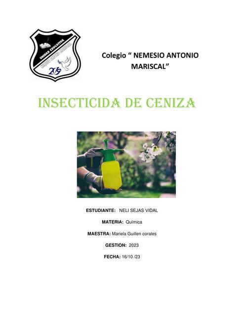 El insecticida