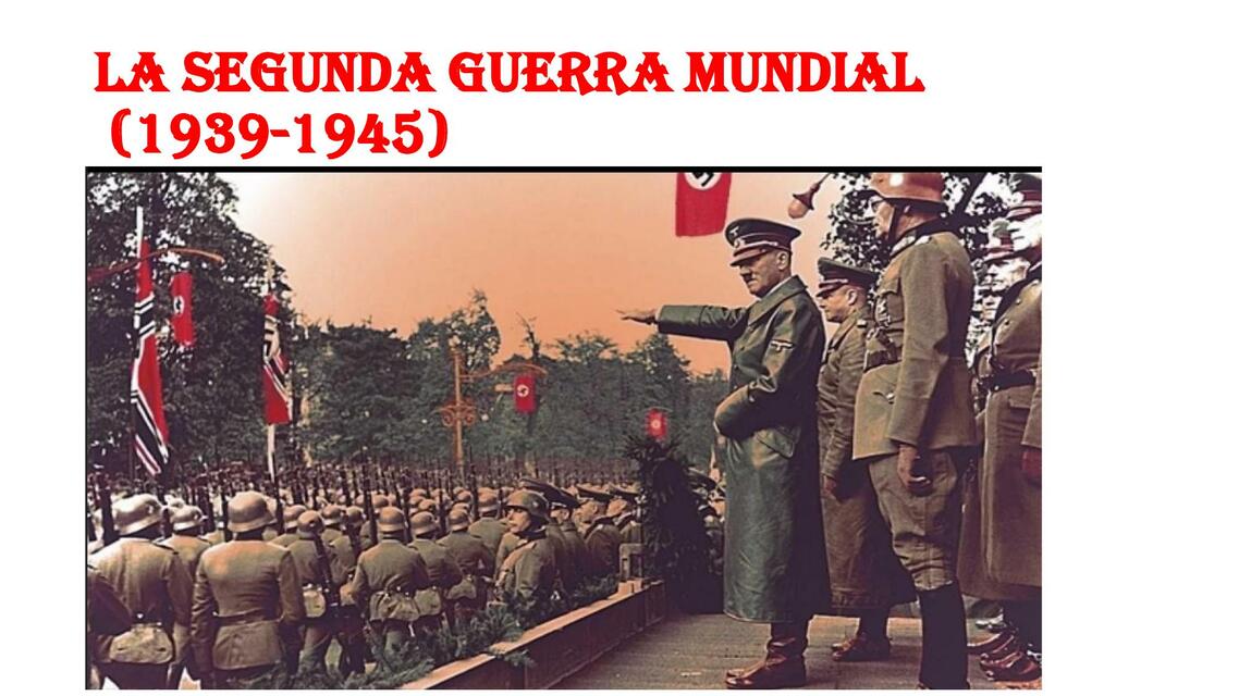 La segunda guerra mundial