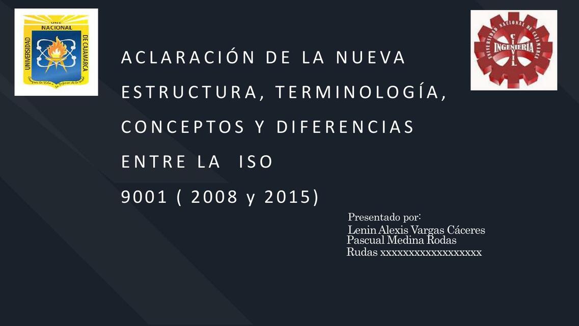 Conceptos y Diferencias entre la ISO 9001 