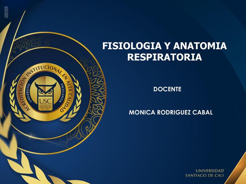 Fisiología y anatomía respiratoria  