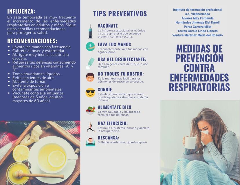 Medidas de prevención contra enfermedades respiratorias