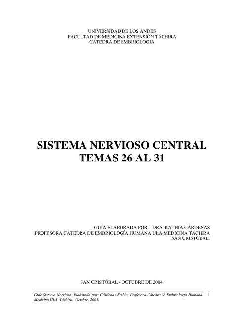 Sistema nervioso central 