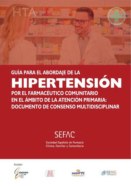 Guía para el abordaje de la hipertensión por el farmacéutico comunitario en el ámbito de la atención primaria