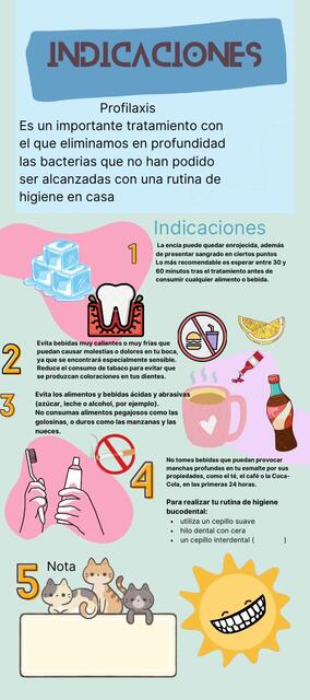 Indicaciones Profilaxis y Odontoxesis 