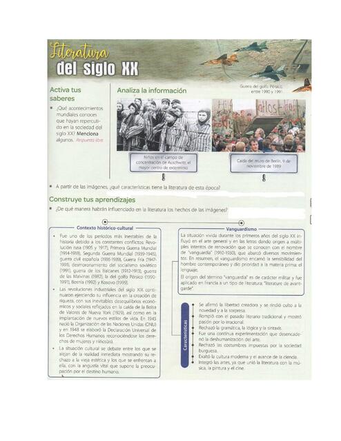 Literatura del Siglo XX 