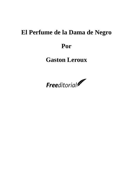 El perfume de la dama de negro