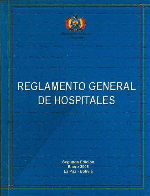 Reglamento General de Hospitales 