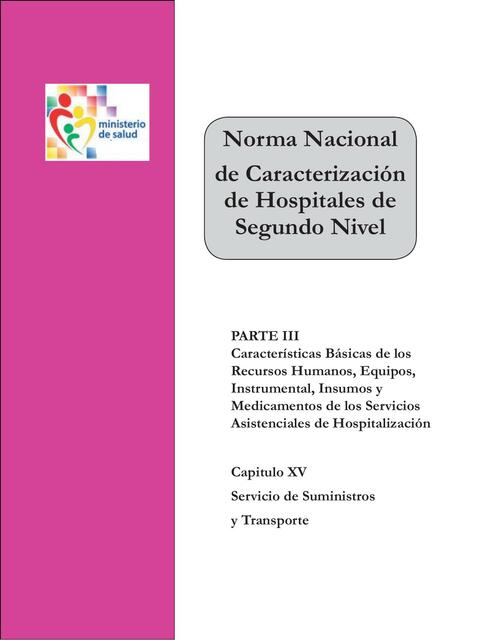 Normal Nacional de Caracterización de Hospitales de Segundo Nivel 