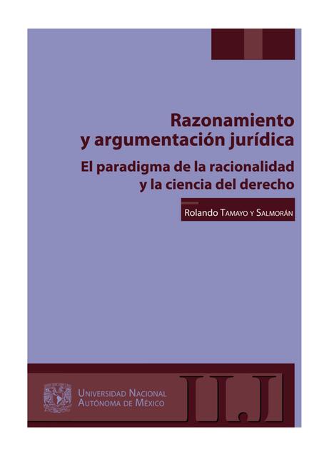 Razonamiento y Argumentación Jurídica 