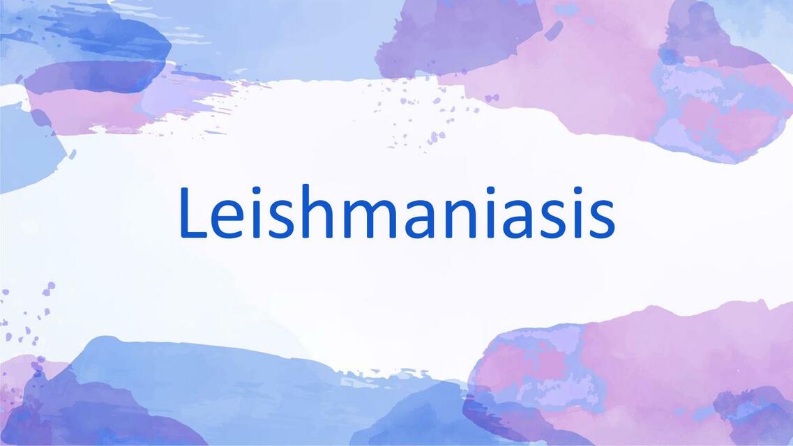 Leishmaniasis 