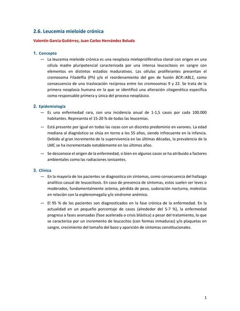 2.6. Leucemia mieloide crónica 