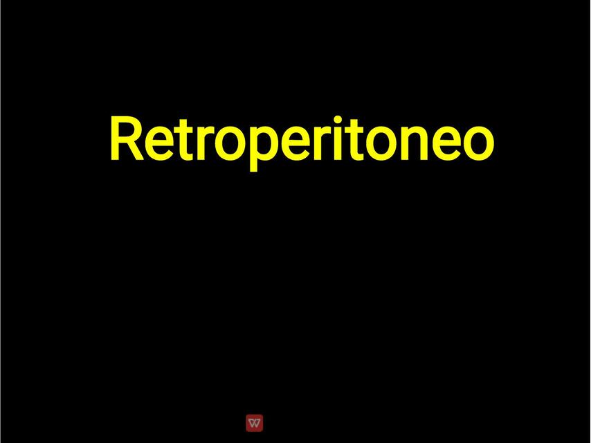 Retroperitoneo