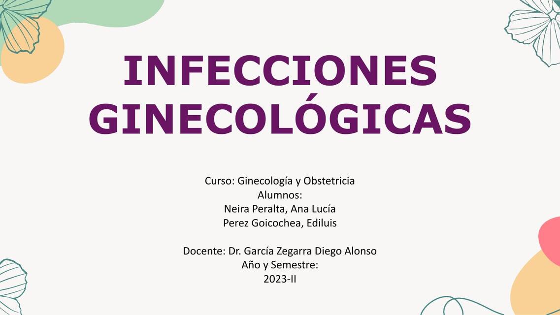 Infecciones Ginecológicas  