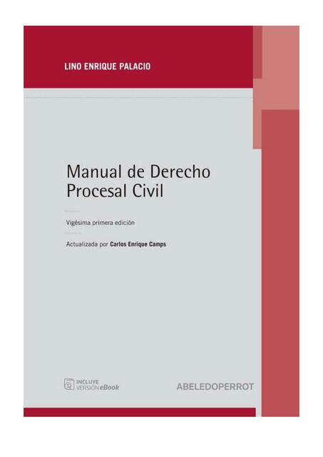 Manual de derecho procesal civil