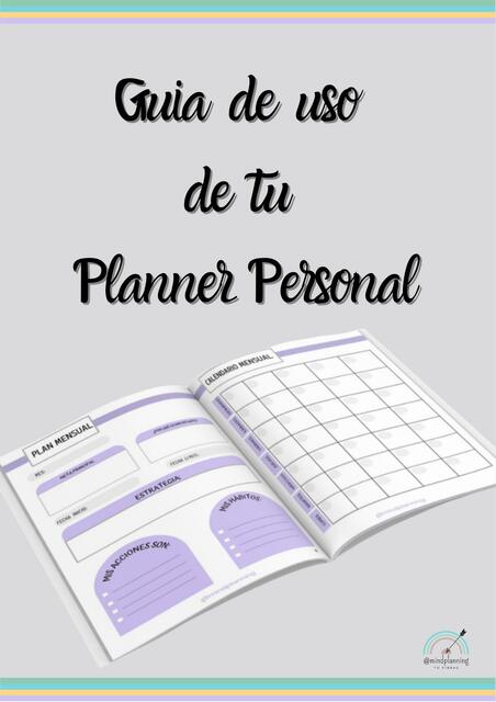 Guía de Uso Planner Personal 2 0