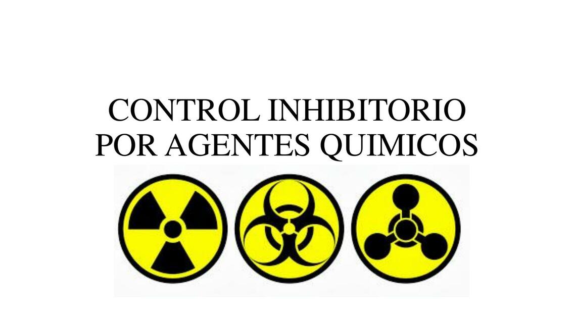 Control inhibitorio por agentes químicos