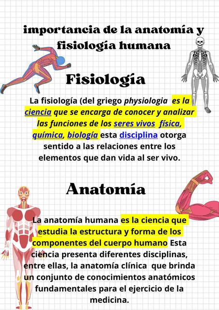 Importancia de la Anatomía y Fisiología Humana 