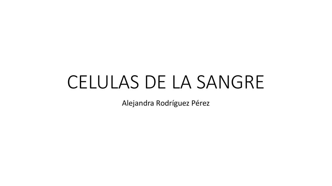 Células de la Sangre 