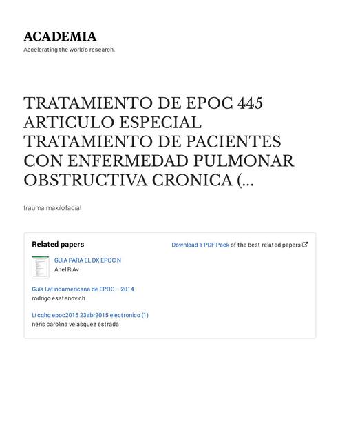 Tratamiento de EPOC 