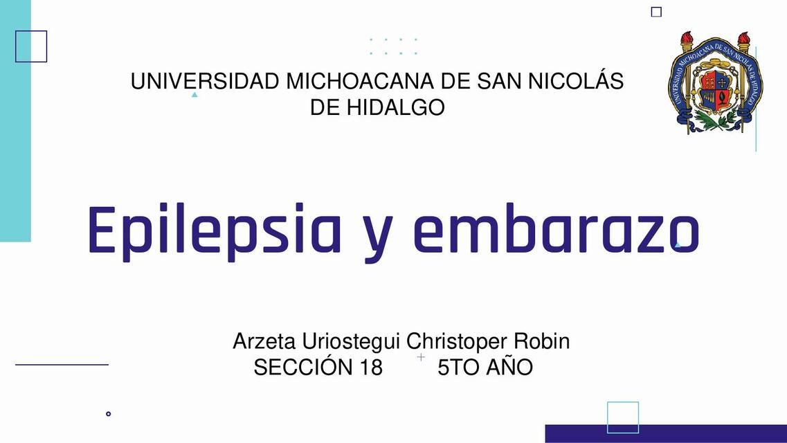 Epilepsia y embarazo