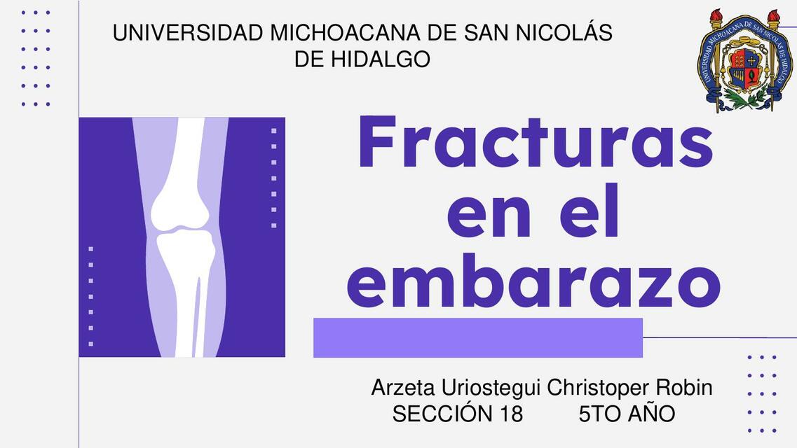 Fracturas en el embarazo